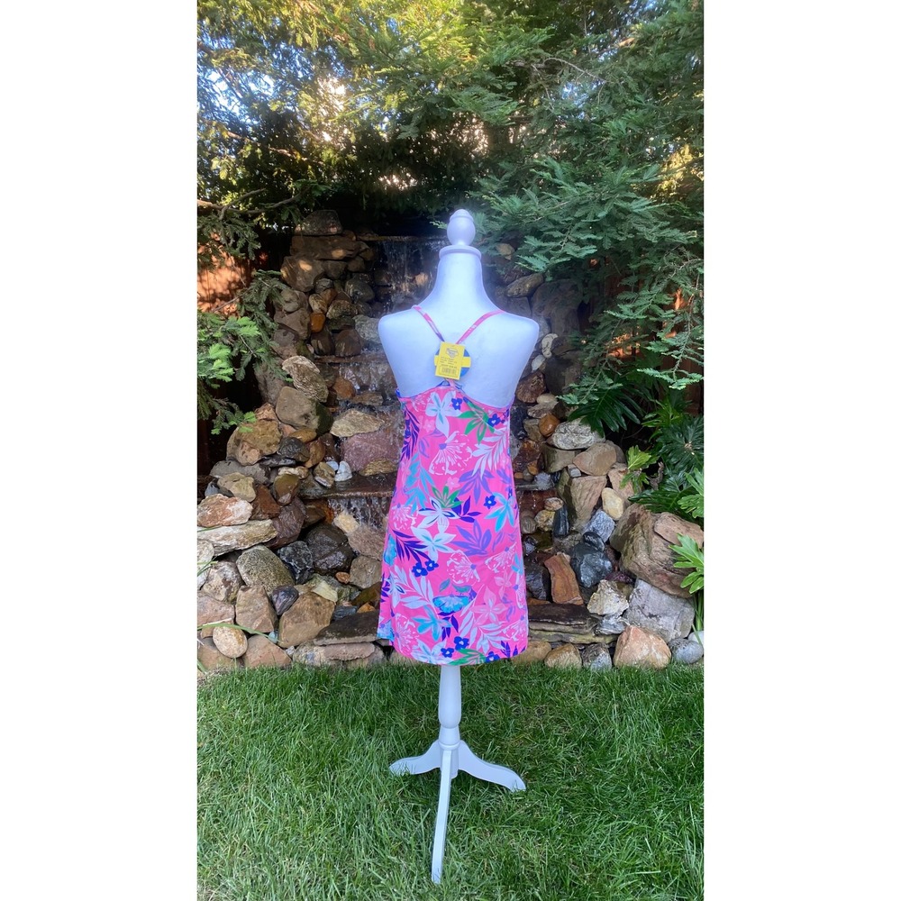 Banana Boat Sundress Size Medium Pink Multi Floral UPF 50+ New With Tags - Picture 3 of 9